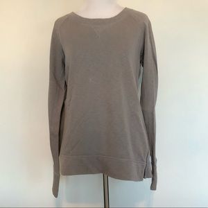 J. Crew terry sweatshirt with side zip - sz M